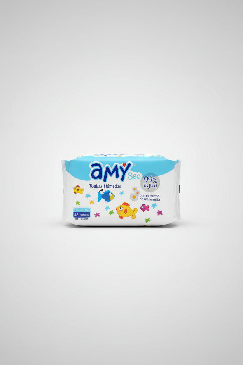 Amy Sea Toallas Húmedas con Extracto de Manzanilla 🌼