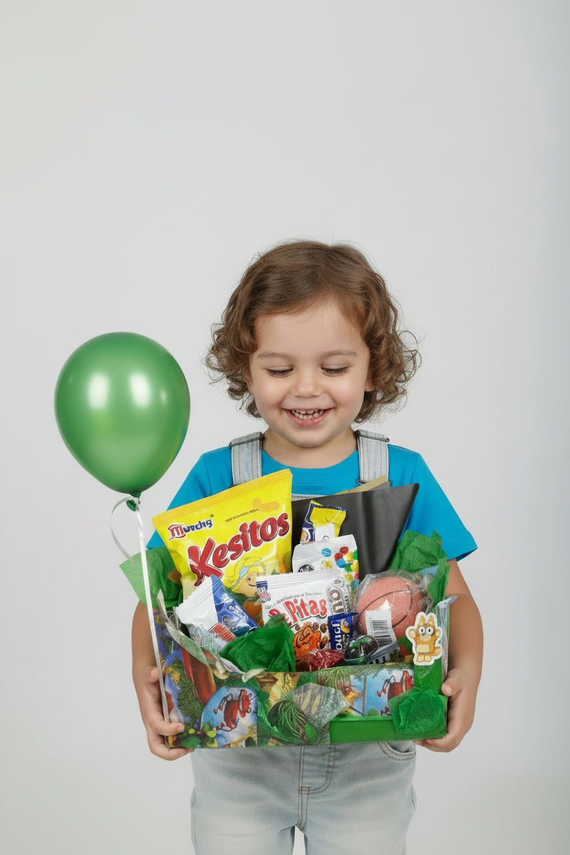 Caja Sorpresa Infantil con Golosinas y Juguete
