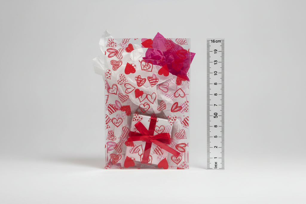 Bolsa de Regalo con Forma de Corazón Transparente