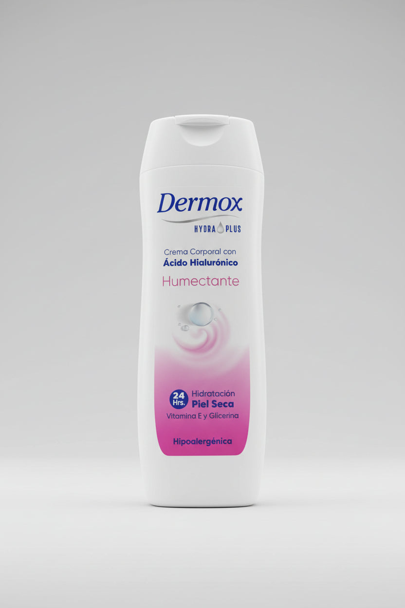 Crema Corporal Dermox con Ácido Hialurónico - Piel Seca