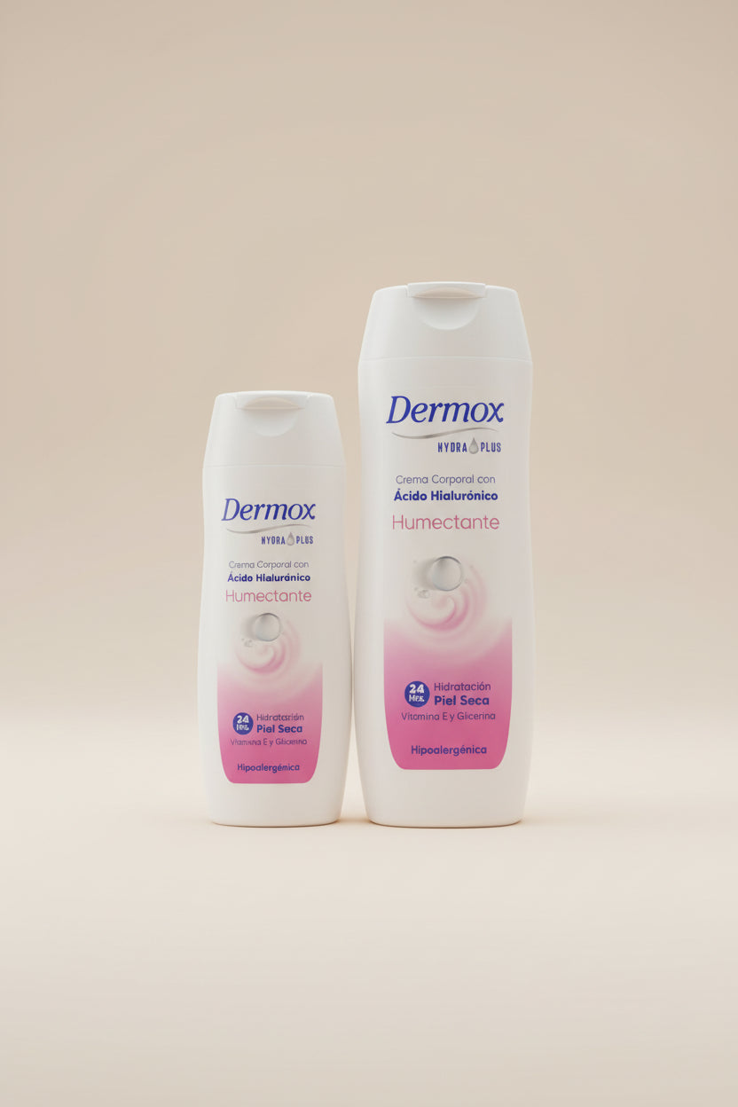 Crema Corporal Dermox con Ácido Hialurónico - Piel Seca