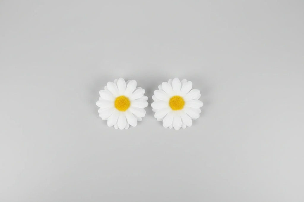 Pinzas para el Cabello con Diseño de Girasol (por par)