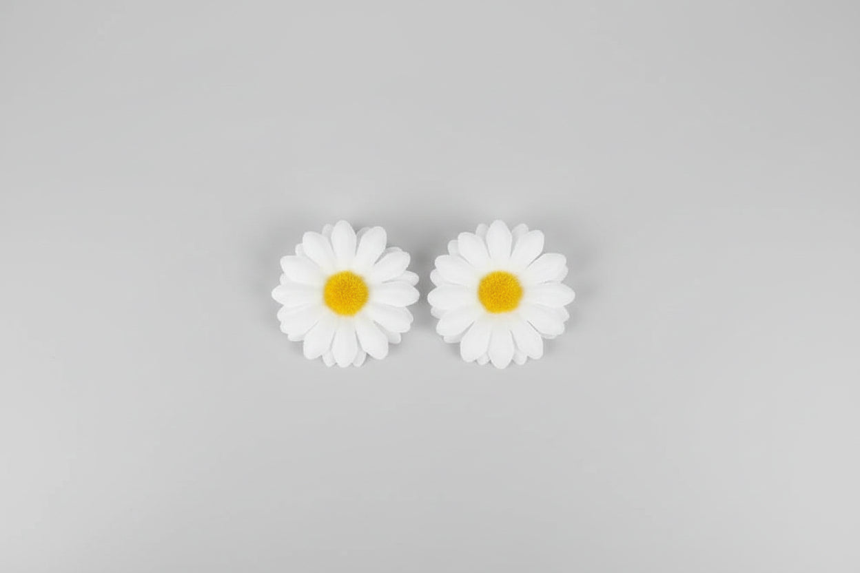 Pinzas para el Cabello con Diseño de Girasol (por par)