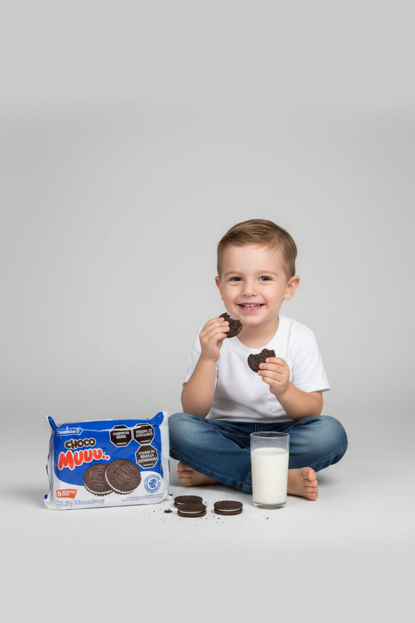Galletas Choco Muu Colombina – paquete familiar 204g x6 porciones