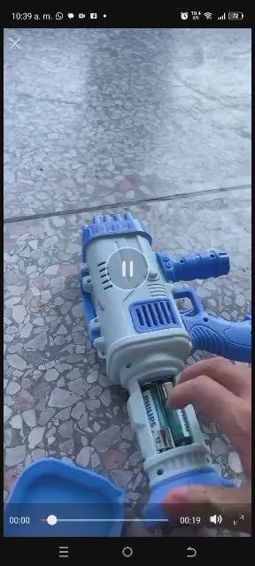 Pistola de Burbujas 32 Hoyos - Bubble Gun Automática