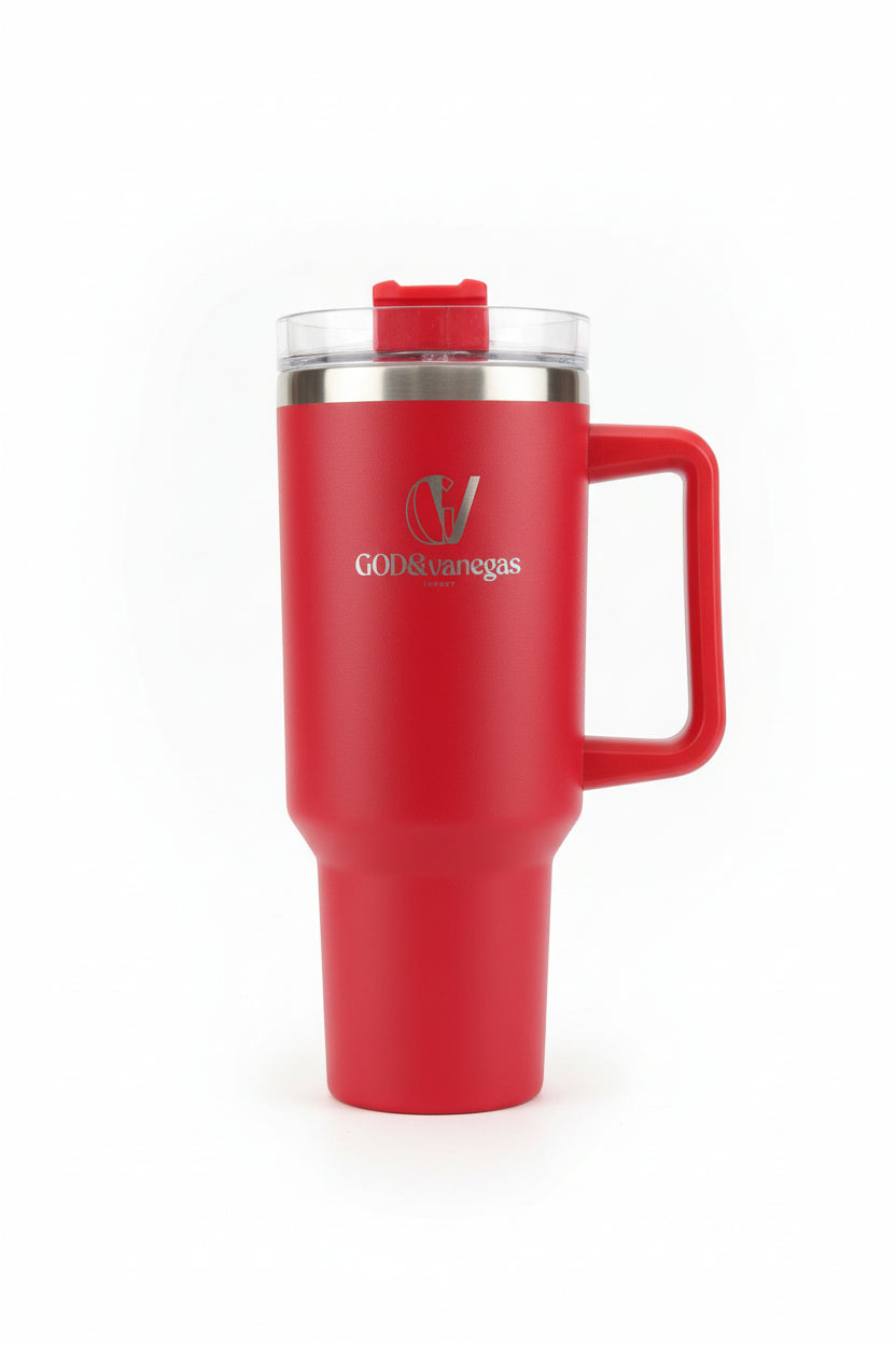 Vaso Reutilizable con Tapa y Sorbete | 27cm - 1L