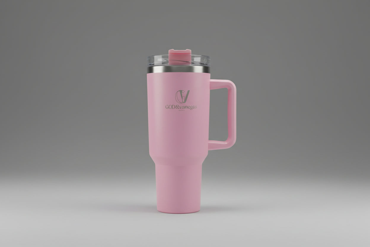 Vaso Reutilizable con Tapa y Sorbete | 27cm - 1L