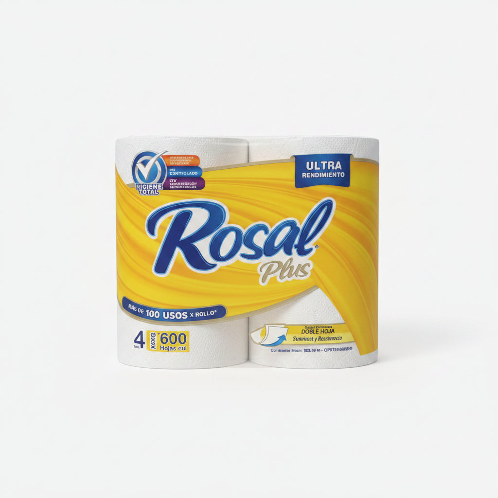Papel Higiénico Rosal Plus 4 Rollos
