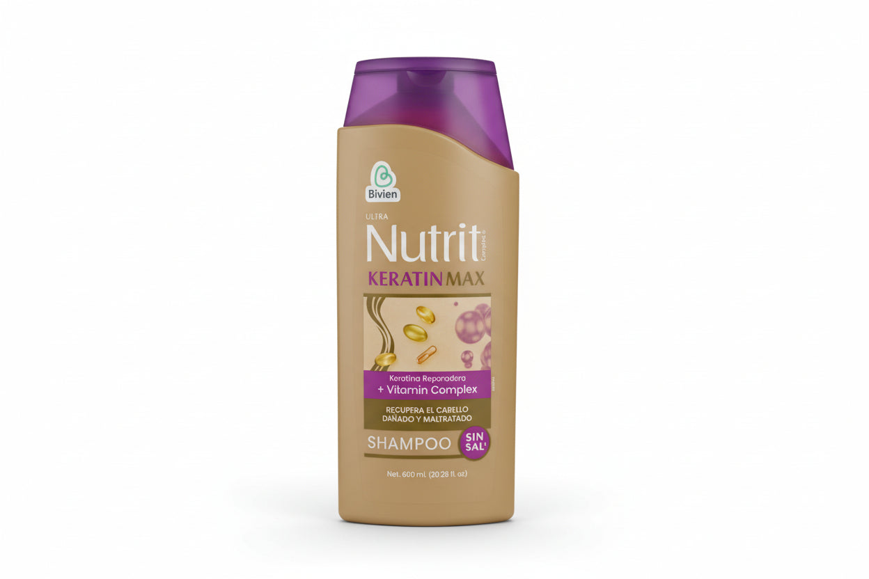 Shampoo Nutrit Reparamax & Keratinmax Sin Sal 600ml