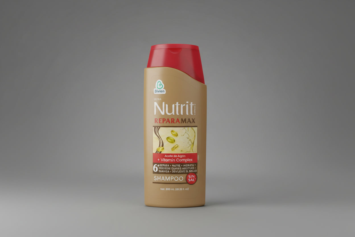Shampoo Nutrit Reparamax & Keratinmax Sin Sal 600ml
