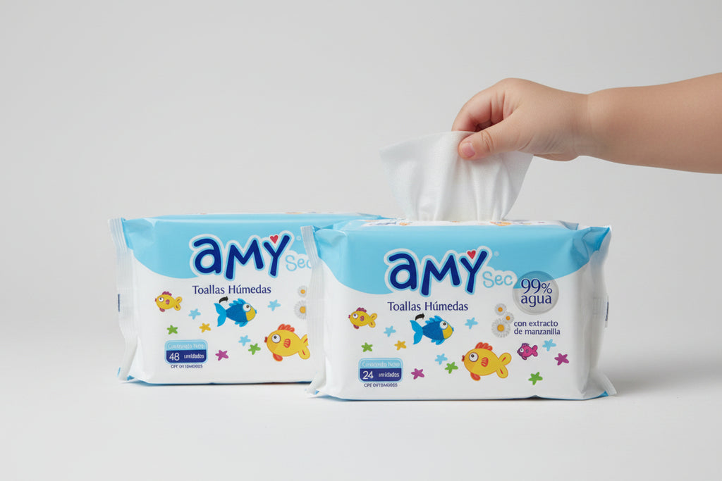 Amy Sea Toallas Húmedas con Extracto de Manzanilla 🌼
