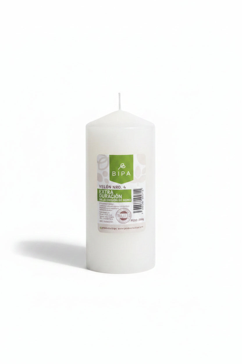 Velón BIPA Nro. 4 Extra Duración 280g 🕯️