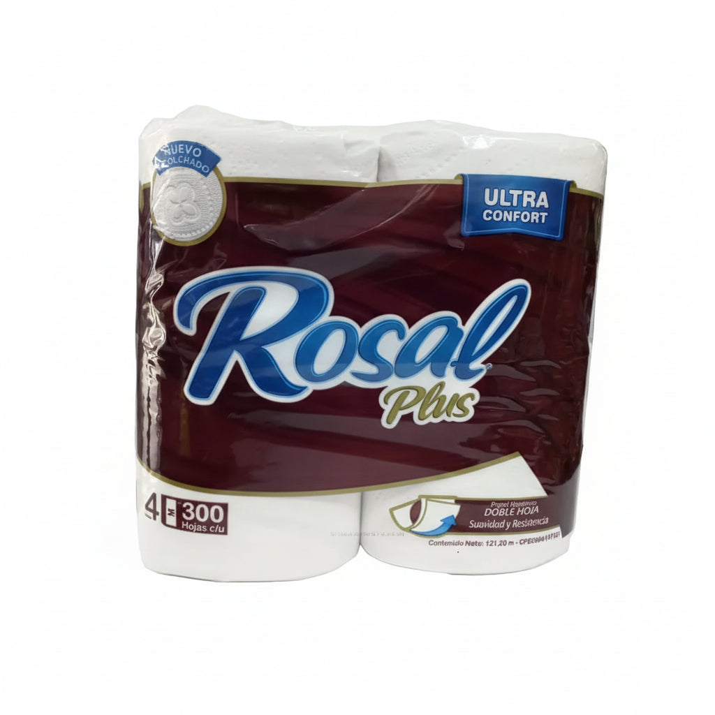 Papel Higiénico Rosal Plus 4 Rollos